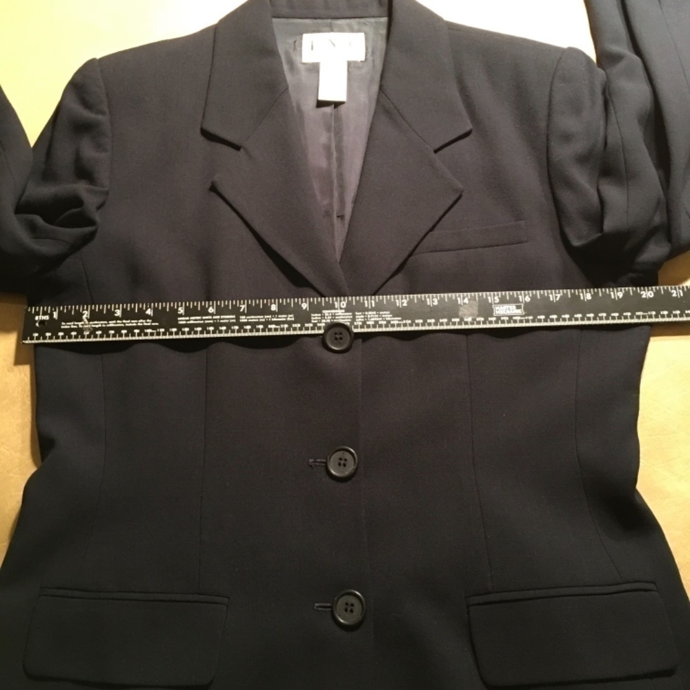 INC INTERNATIONAL CONCEPTS Long Fitted Blazer Jacket, NAVY BLUE, Size 12 - Picture 4 of 8